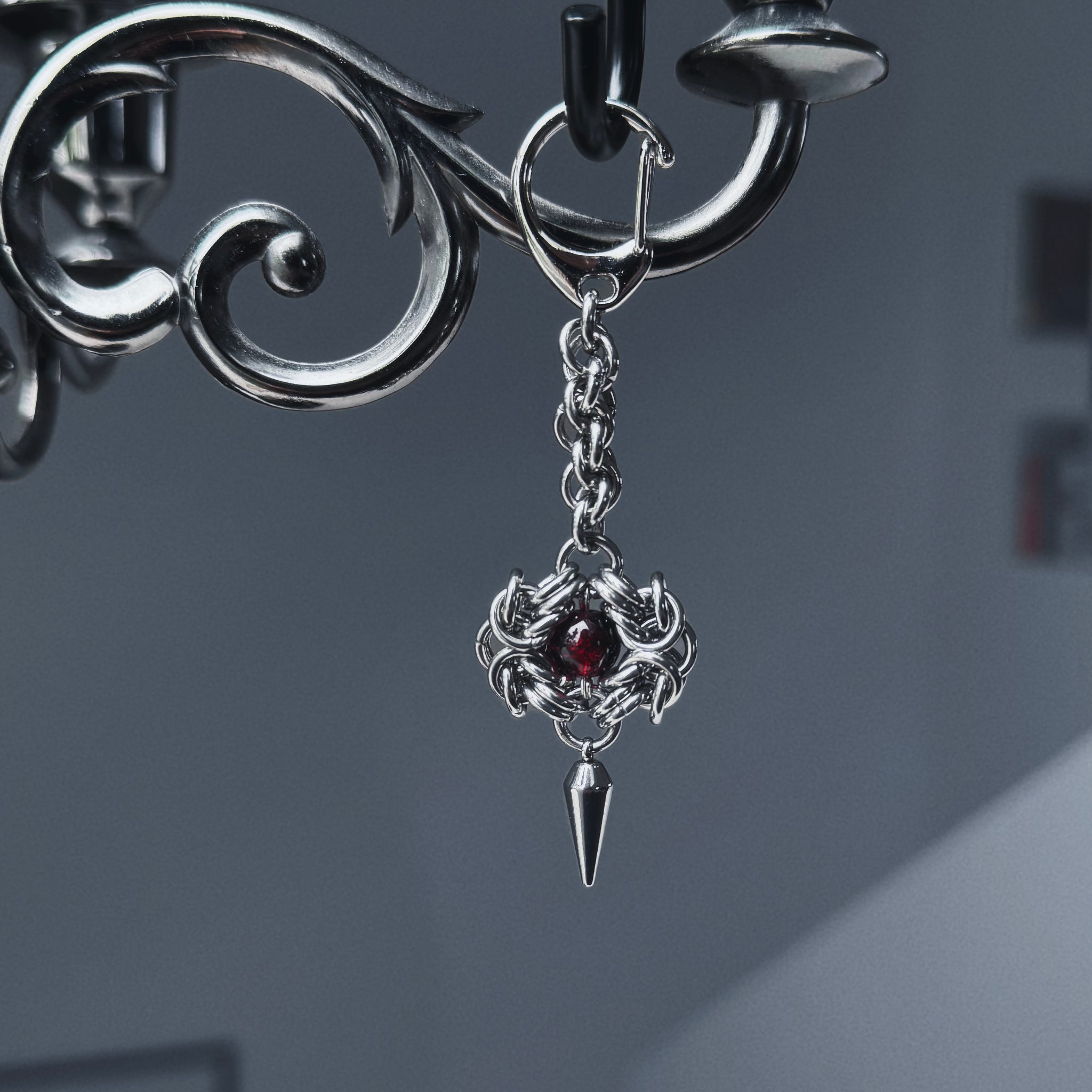 Red Orb Bag Charm